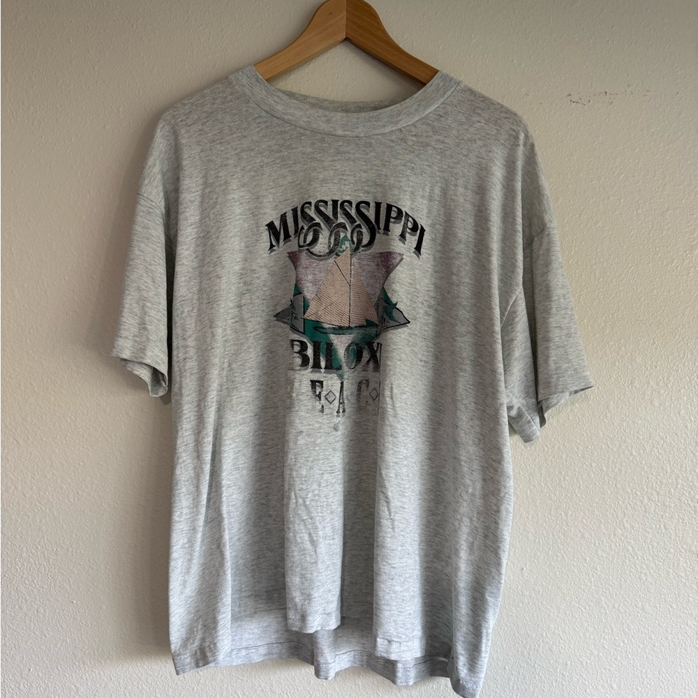 Fruit of the Loom Light Gray Mississippi Graphic Tee